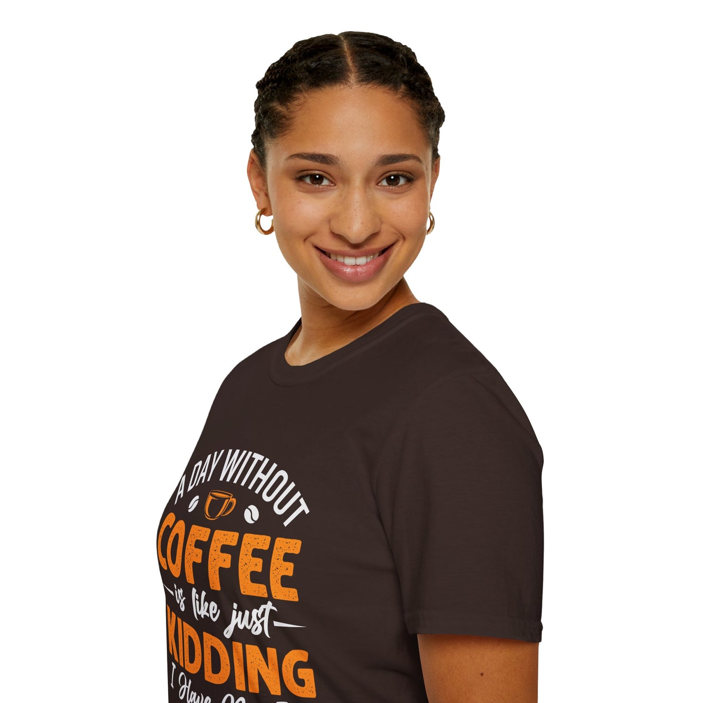Day without Coffee black T-shirt