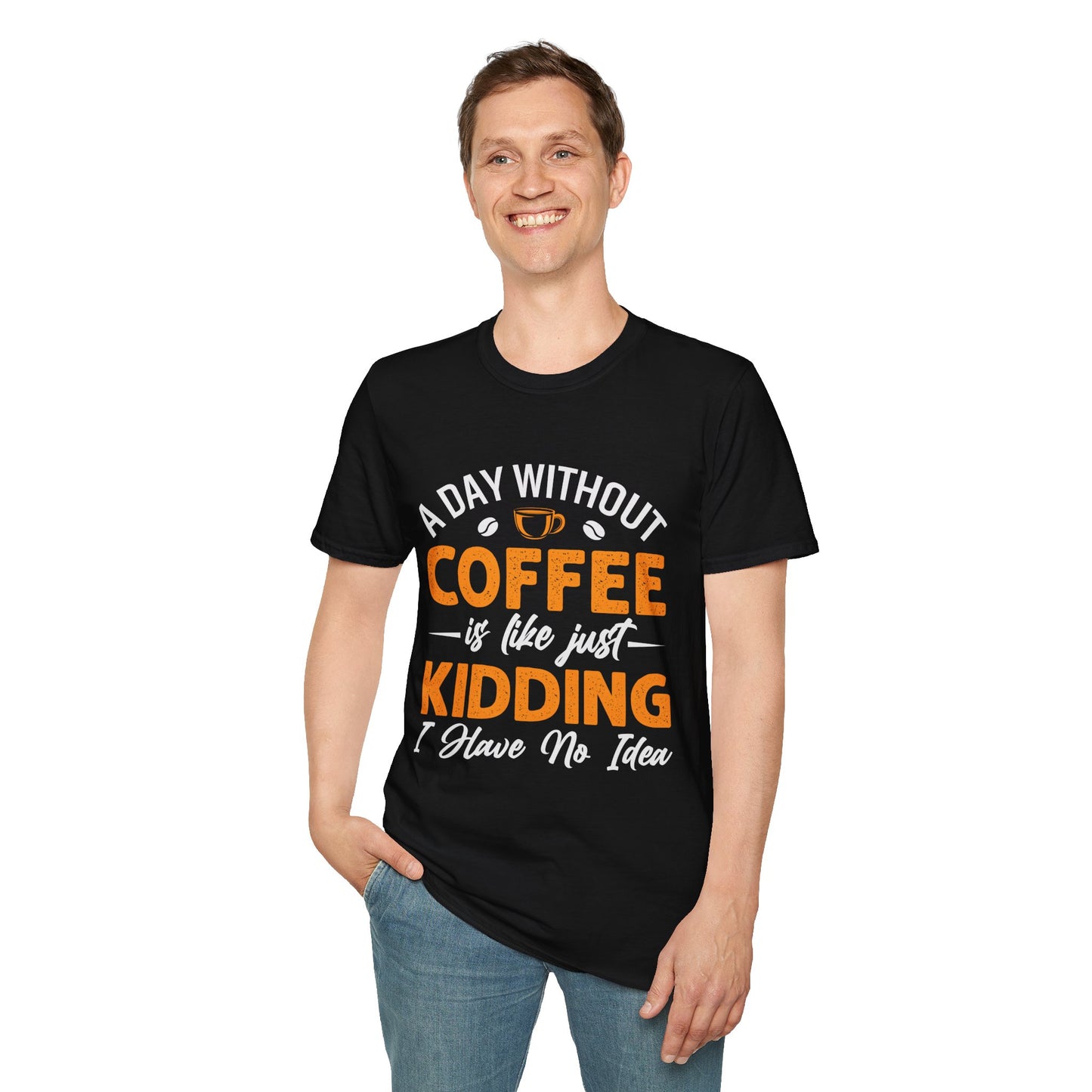 Day without Coffee black men T-shirt