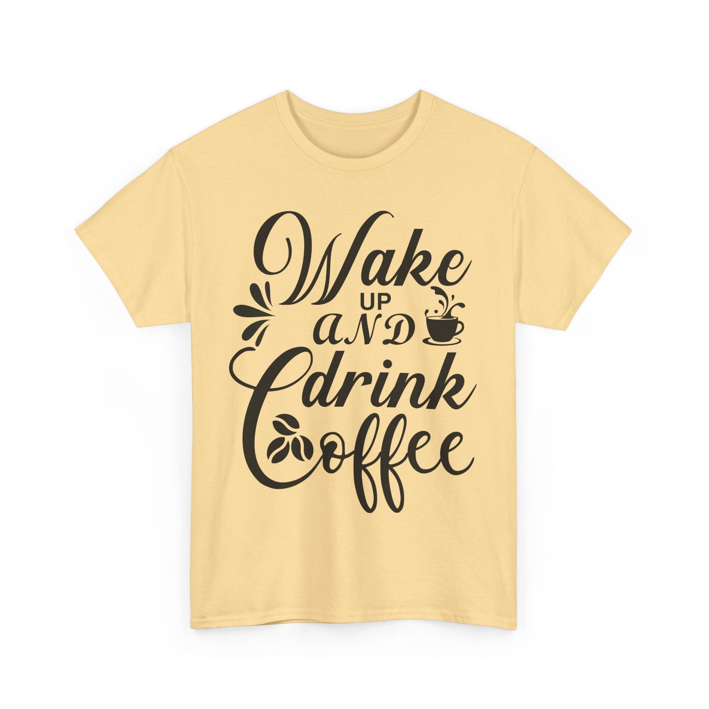 Drink Coffee Unisex yellow Tee