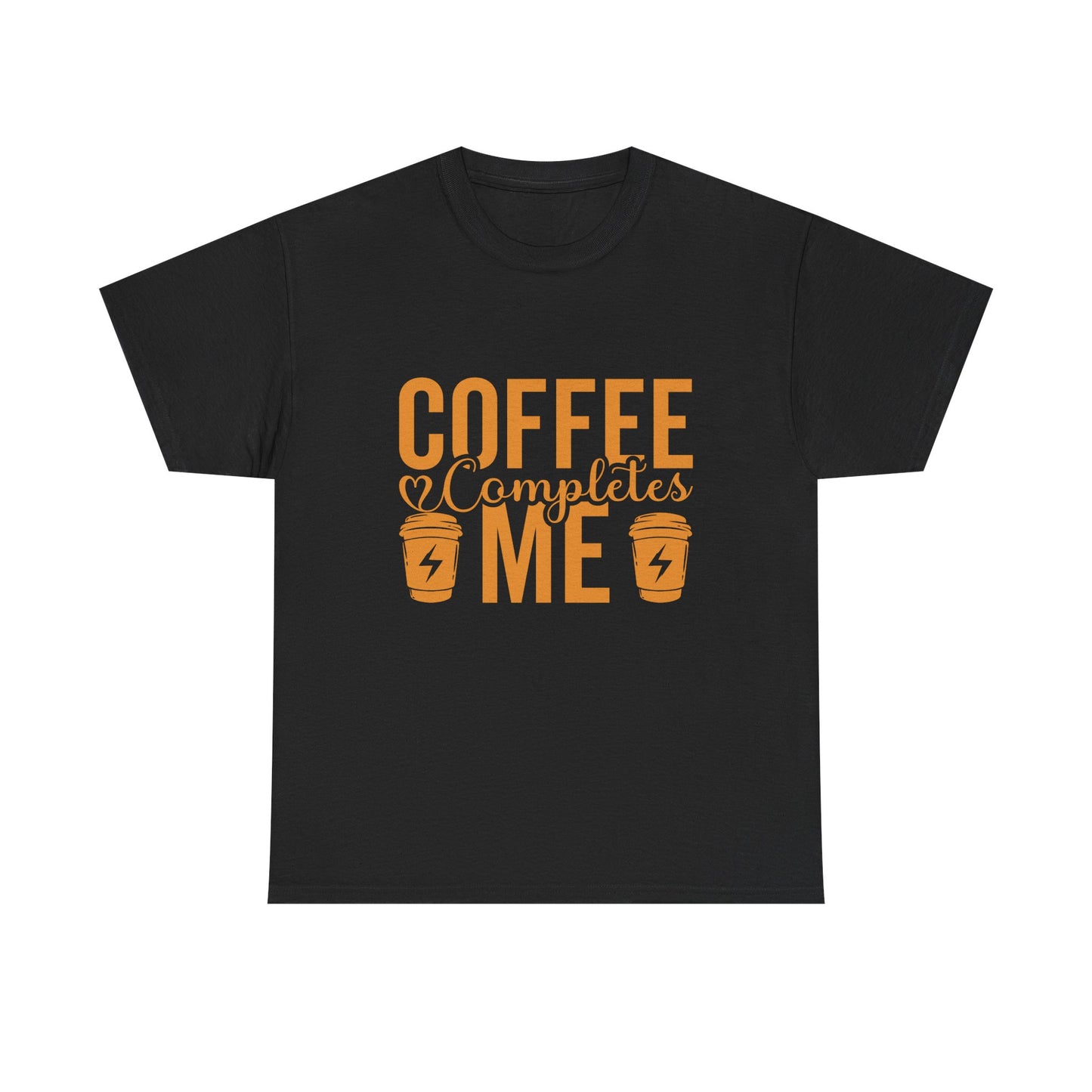 black unisex coffee complets me t-shirt