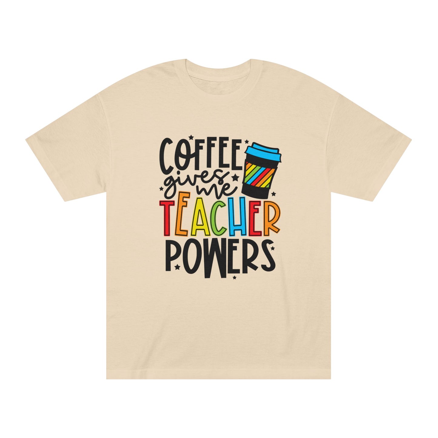 coffee give teacher power tee