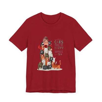 Cat Lover T-shirt Unisex Jersey Short Sleeve Tee