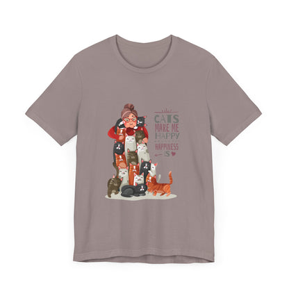 Cat Lover T-shirt Unisex Jersey Short Sleeve Tee