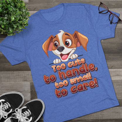 Cute Puppy Unisex T-shirt Tri-Blend Tee
