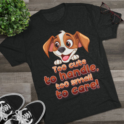 Cute Puppy Unisex T-shirt Tri-Blend Tee