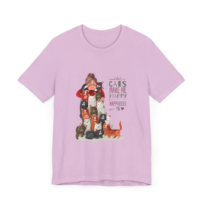 Cat Lover T-shirt Unisex Jersey Short Sleeve Tee