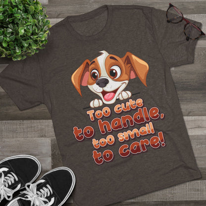 Cute Puppy Unisex T-shirt Tri-Blend Tee