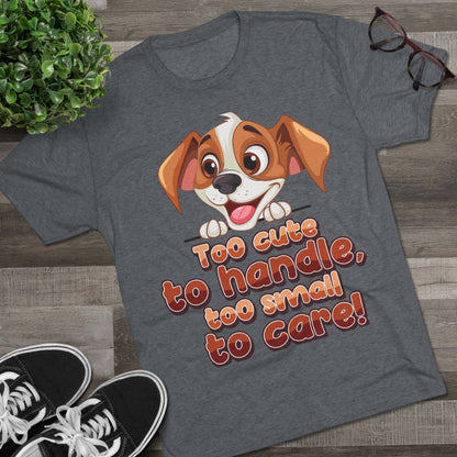 Cute Puppy Unisex T-shirt Tri-Blend Tee