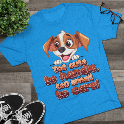 Cute Puppy Unisex T-shirt Tri-Blend Tee