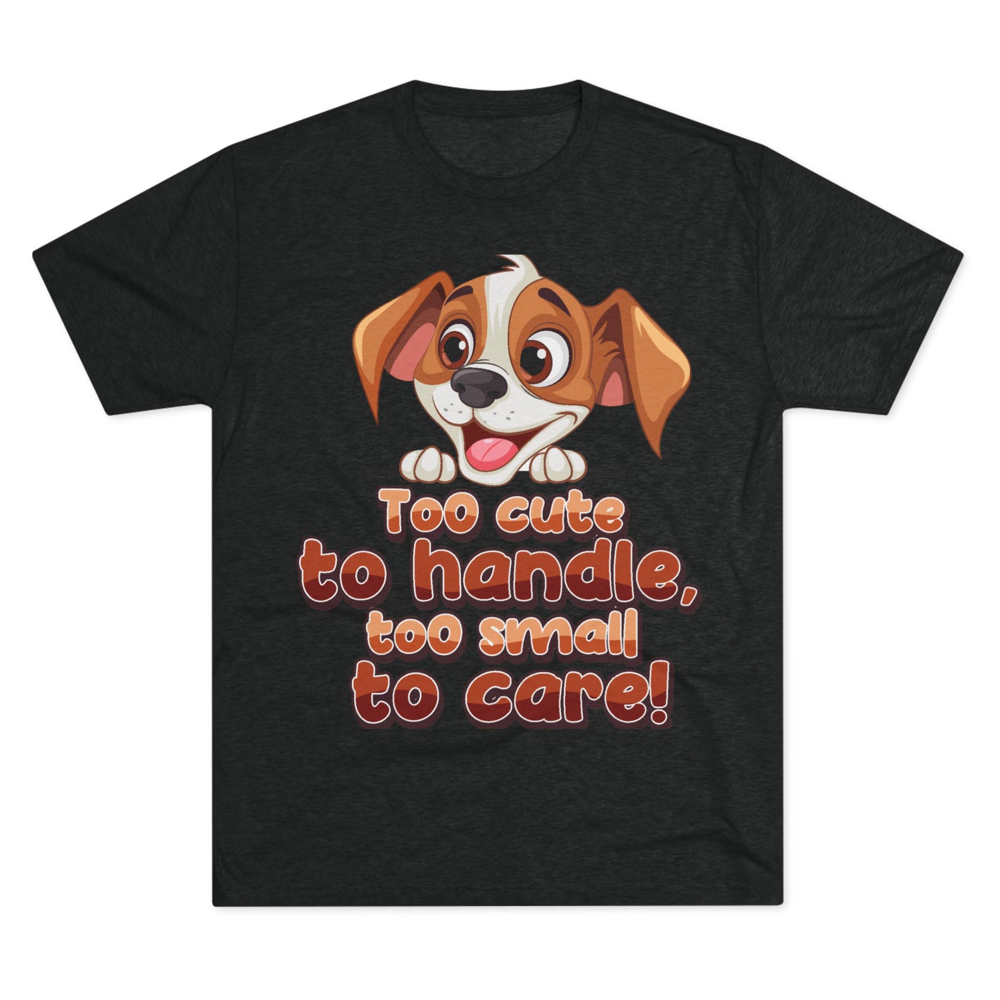 Cute Puppy Unisex T-shirt Black Tee