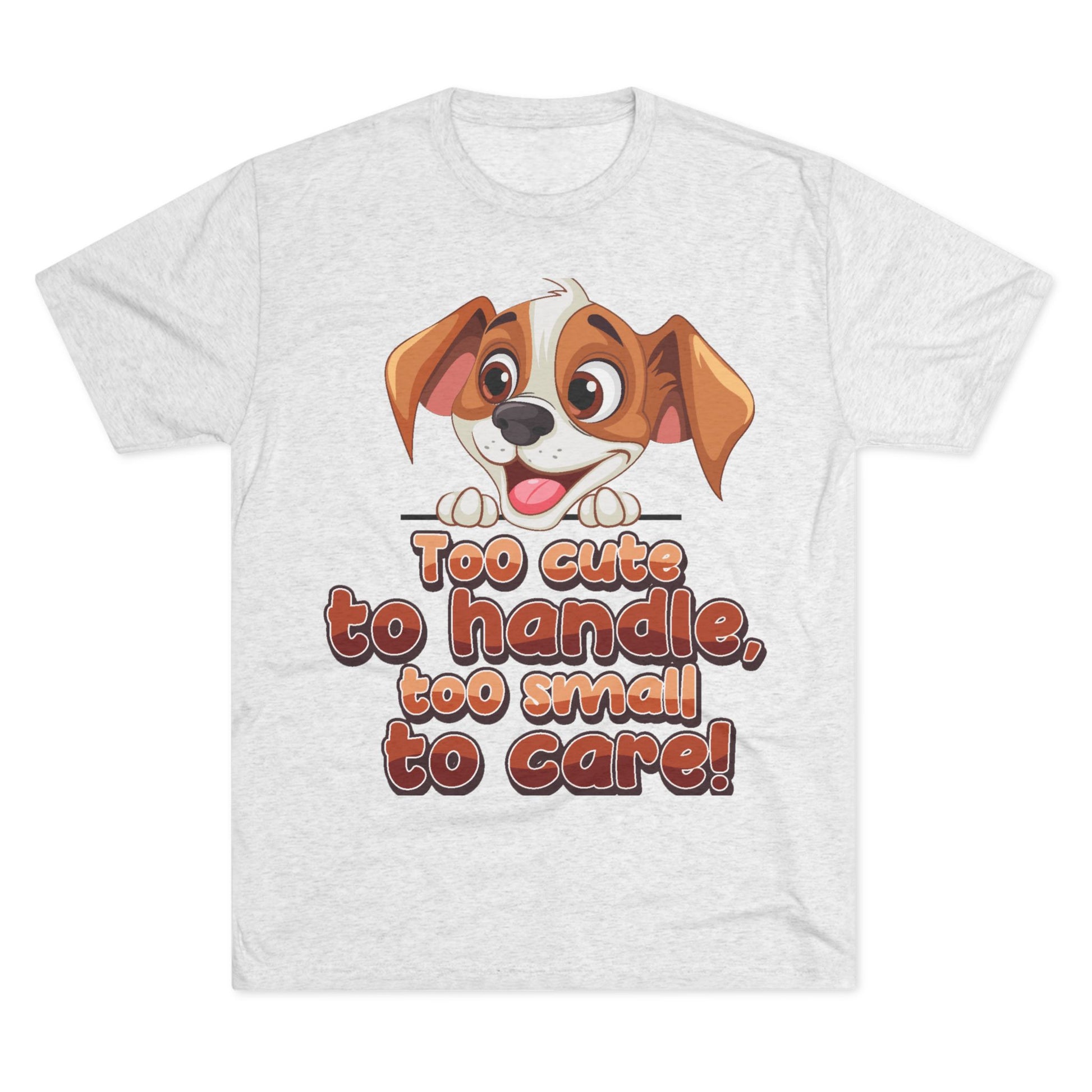 Cute Puppy Unisex T-shirt Grey Tee