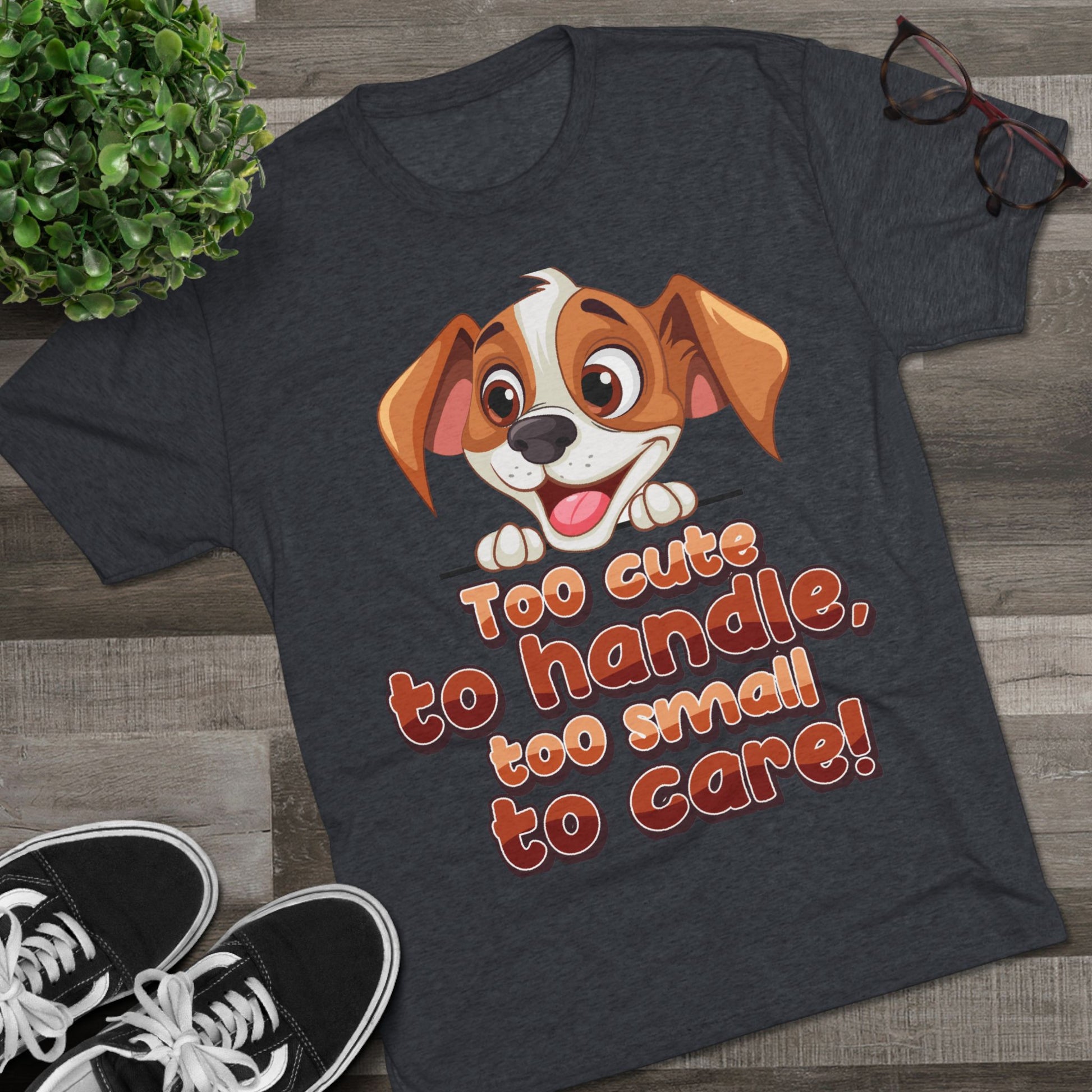 Cute Puppy Unisex T-shirt Tri-Blend