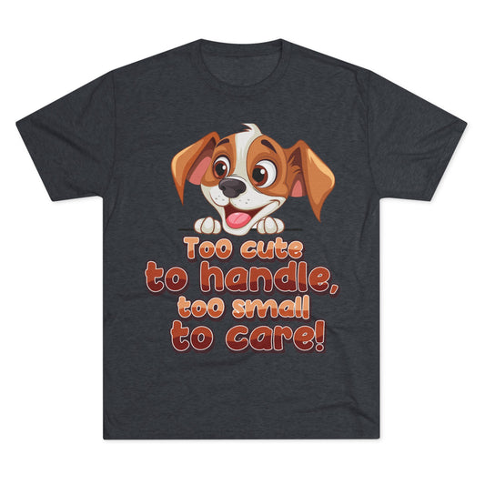 Cute Puppy Unisex T-shirt Tri-Blend Tee