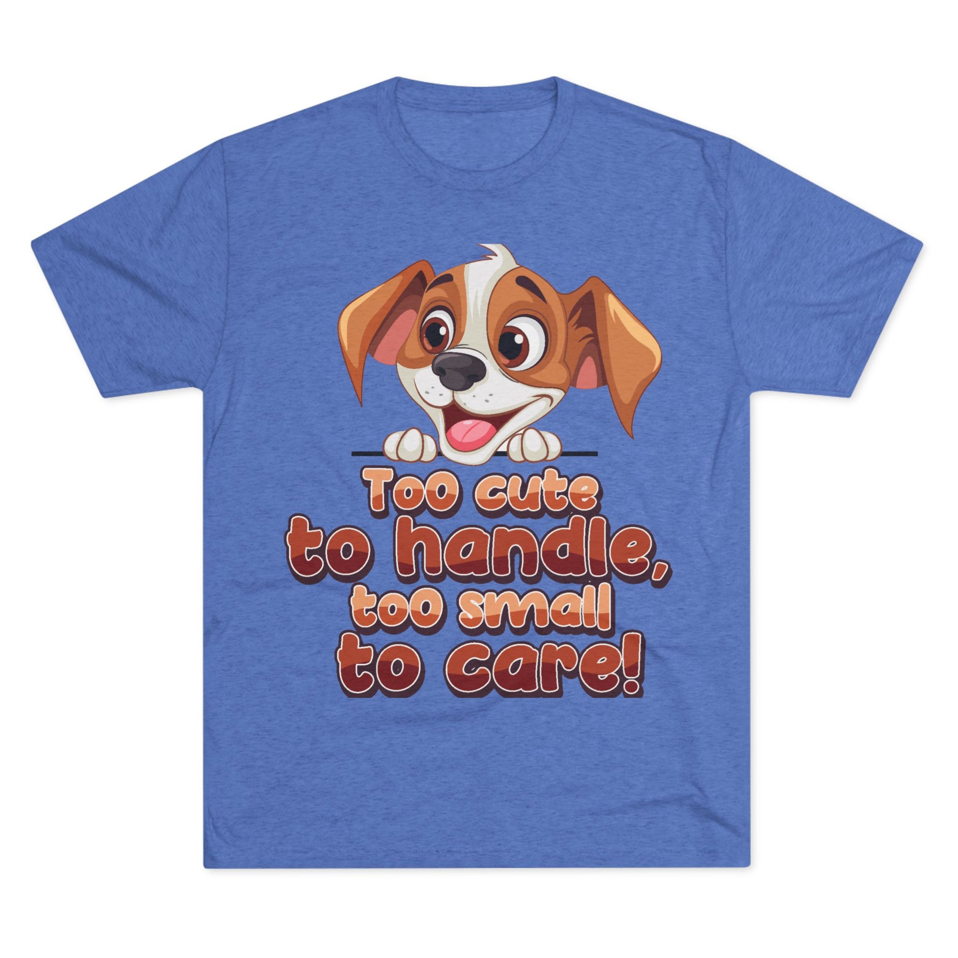 Cute Puppy Unisex T-shirt blue 