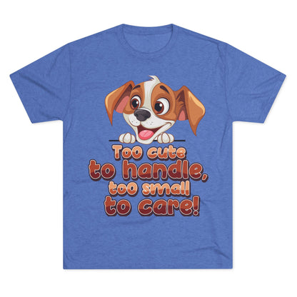 Cute Puppy Unisex T-shirt blue 
