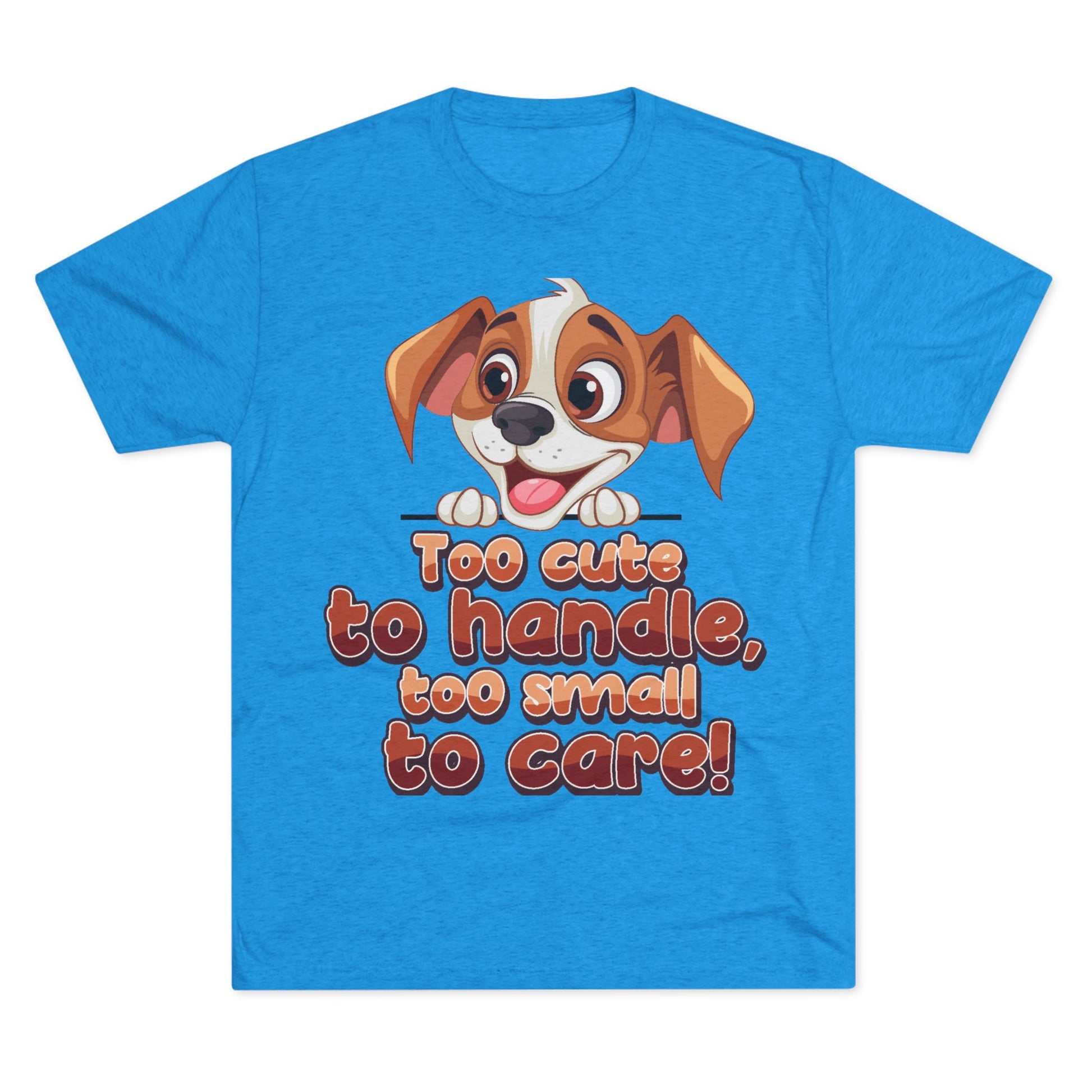 Cute Puppy Unisex T-shirt blue tee