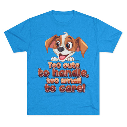 Cute Puppy Unisex T-shirt blue tee