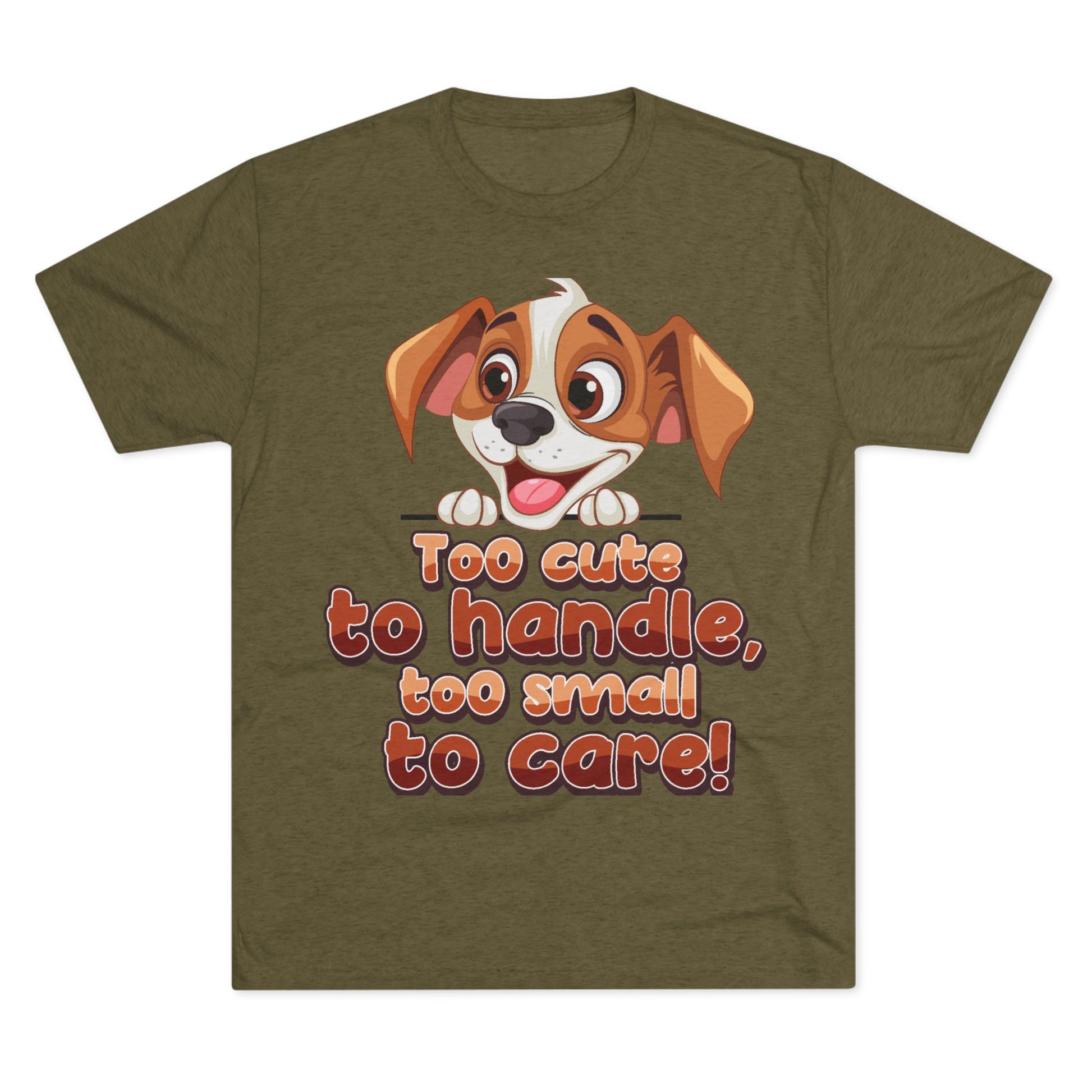 Cute Puppy Unisex T-shirt brown