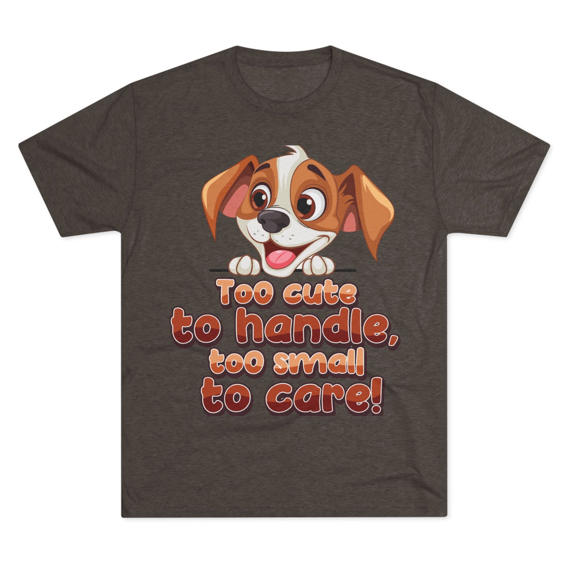 Cute Puppy Unisex T-shirt brown Tee