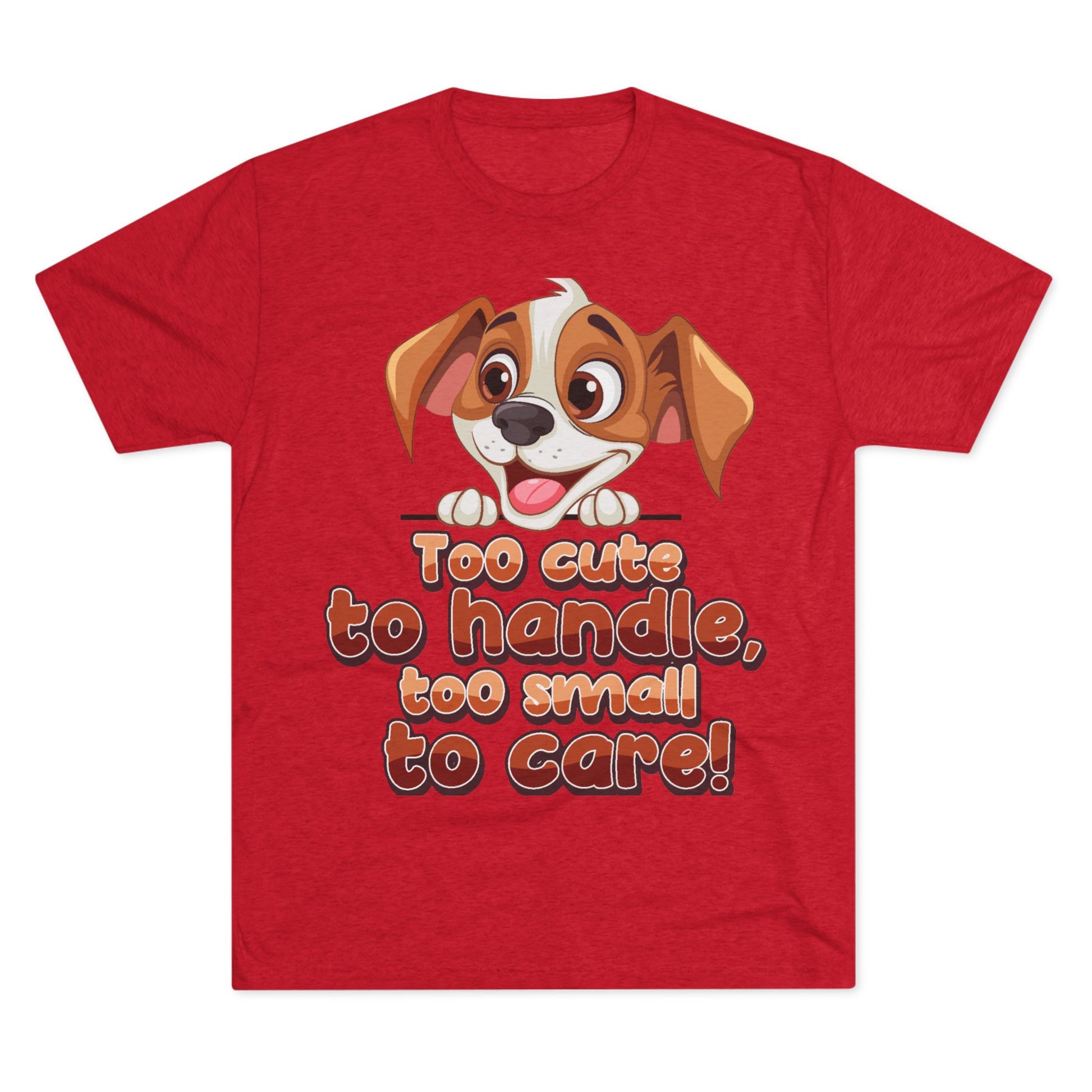 Cute Puppy Unisex T-shirt red