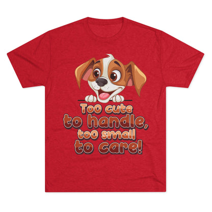 Cute Puppy Unisex T-shirt red
