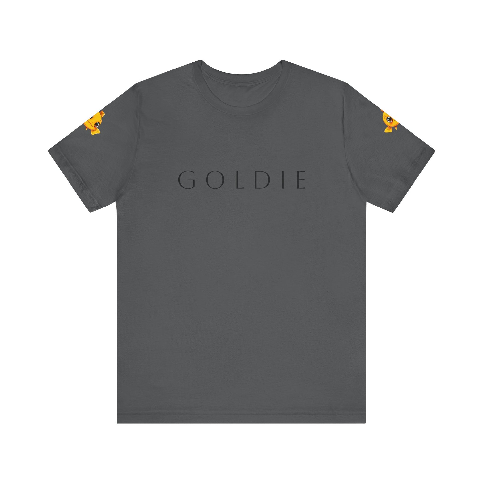 Fish_printed_Unisex_black_Sleeve_T-shirt