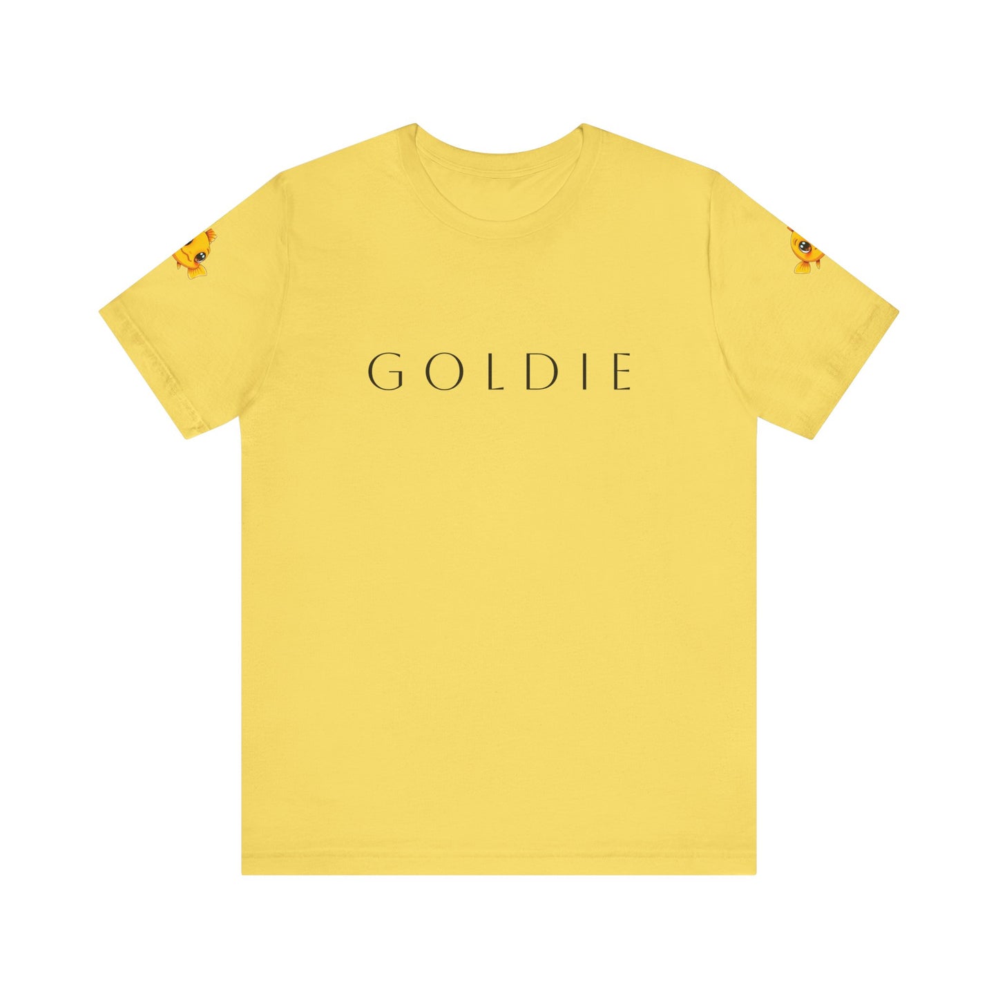 Fish_printed_Unisex_yellow_Sleeve_Tee