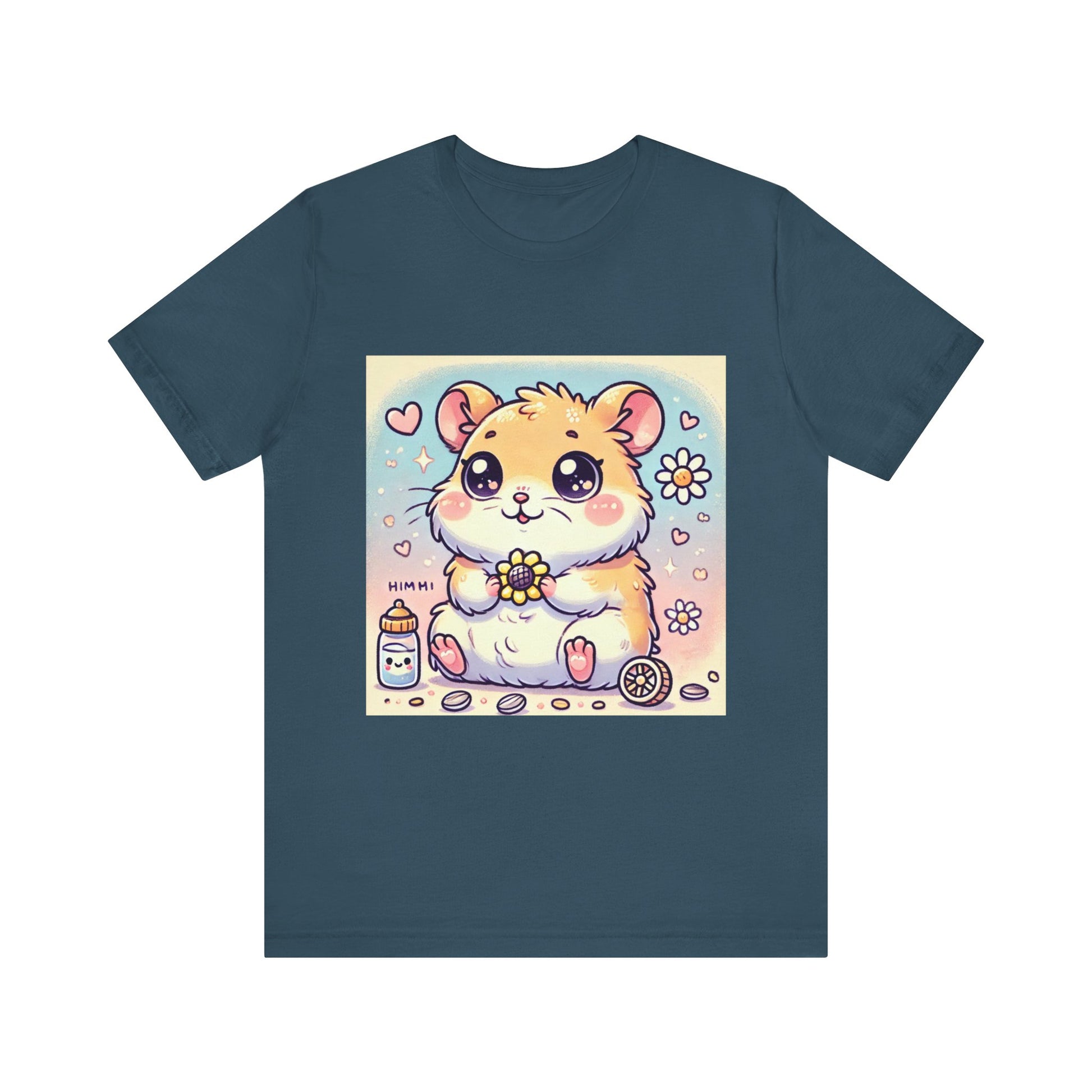 Little Hamster Unisex Blue Short Sleeve Tee