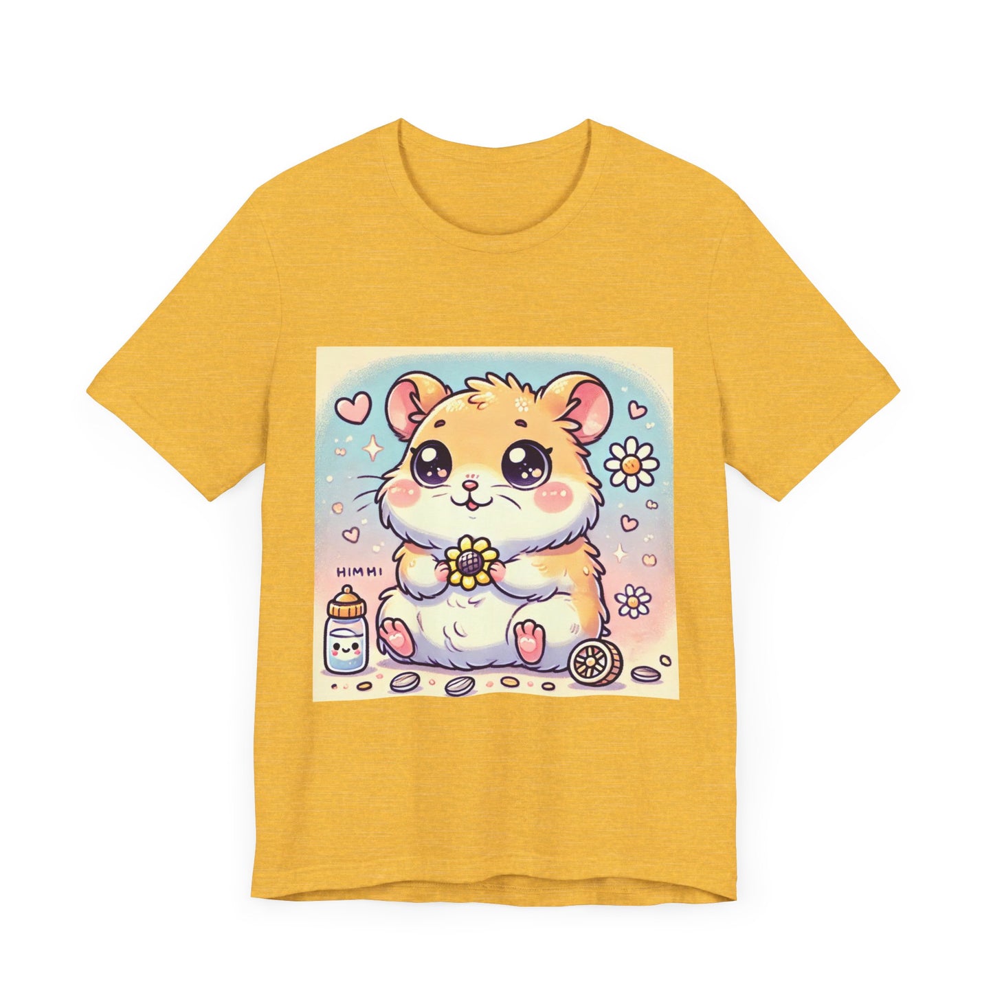 Little Hamster Unisex yellow Short Sleeve T-shirt