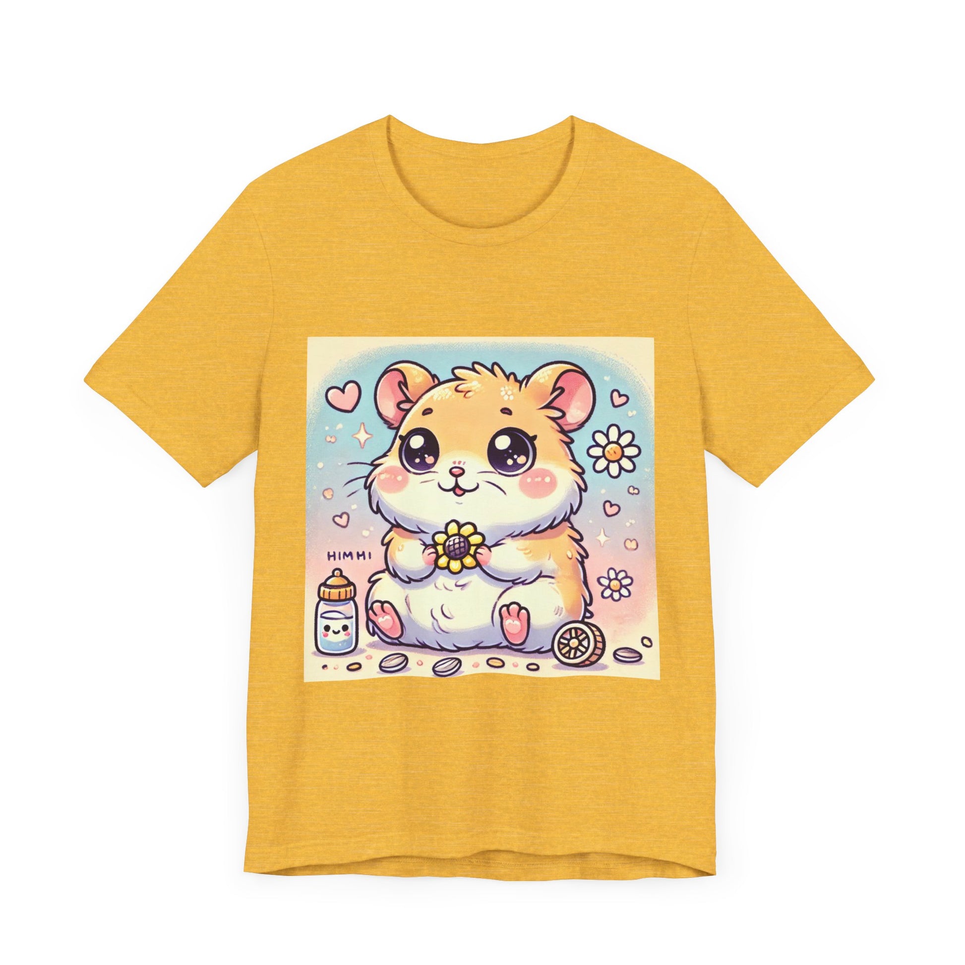 Little Hamster Unisex yellow Short Sleeve T-shirt