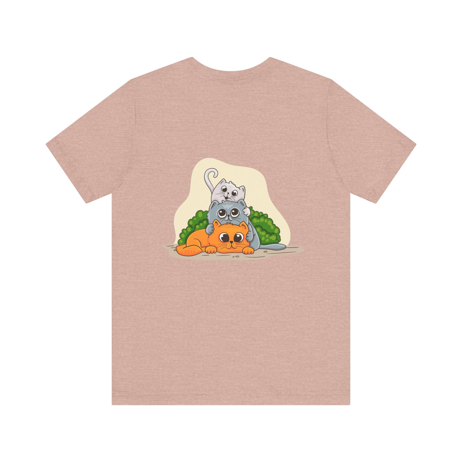 cute cat pink t-shirt