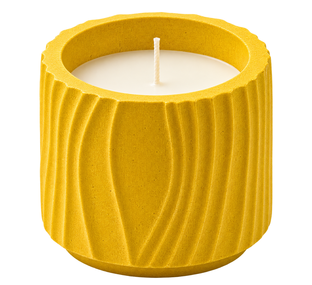 Royal Wedding ceramic jar candle with a warm golden floral design sandalwood