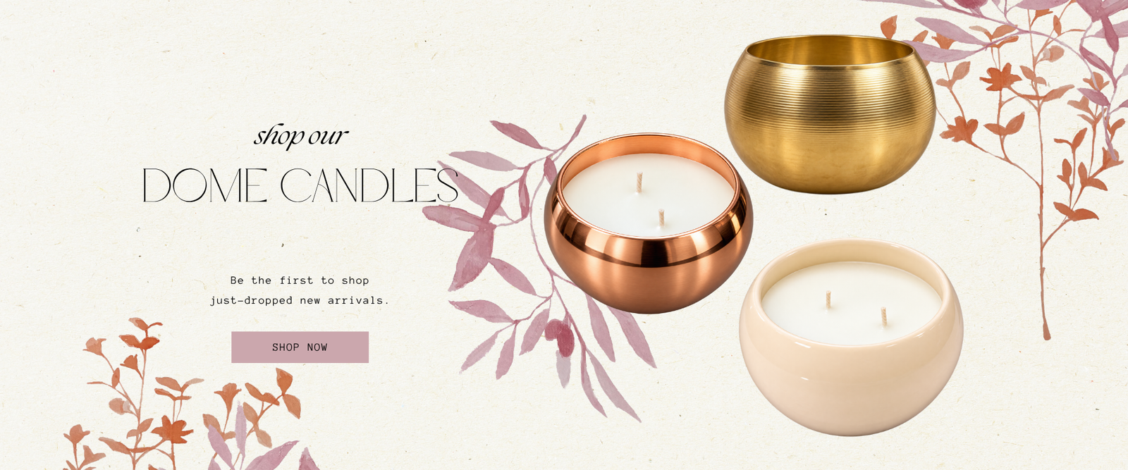 Elegant dome candles crafted with premium wax, featuring a distinctive rounded design that adds warmth and sophistication to any décor.